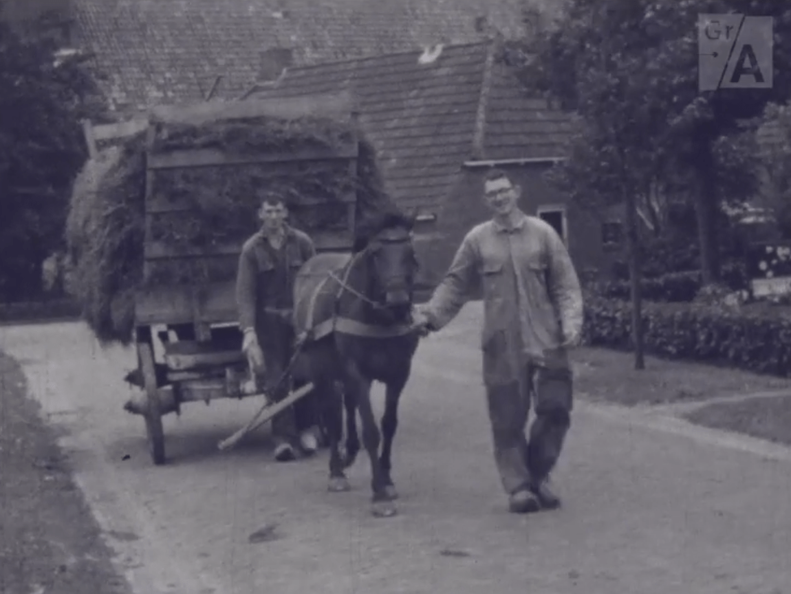 Boeren met Paard en Wagen (Dorpsfilm ZuidhornJ.W.L. Adolfs, 1963)