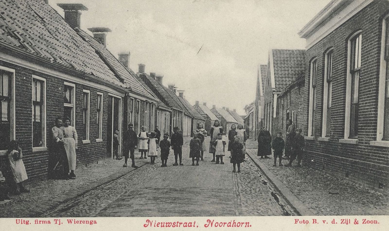 Nieuwstraat, Noordhorn. Bron: Beeldbank Groninger Archieven