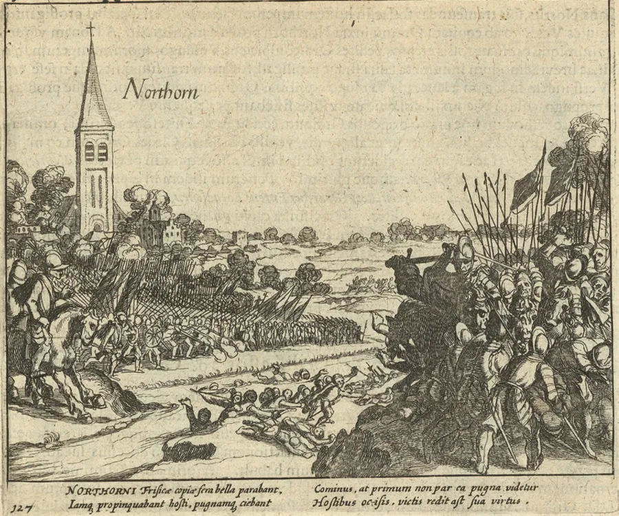 Staatse leger verslagen bij Northorn (Noordhorn) - Public Domain