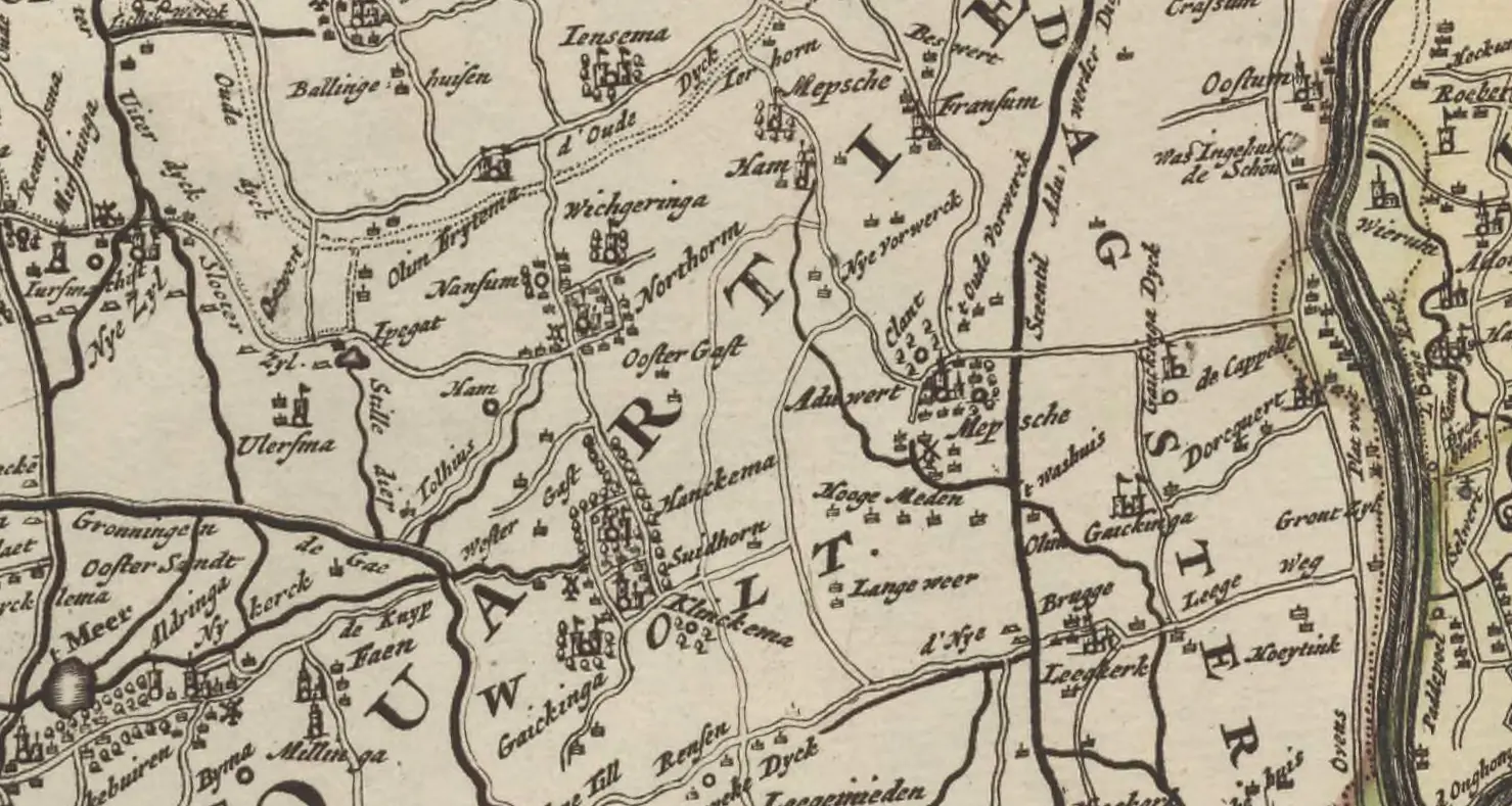 Fragment Groningae et Omlandiae Dominium vulgo De Provincie van Stadt en Lande (1750)